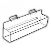 Flat-Bottom J-Shelves - With End Caps and Back Spacer