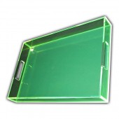 Translucent Green Acrylic Tray